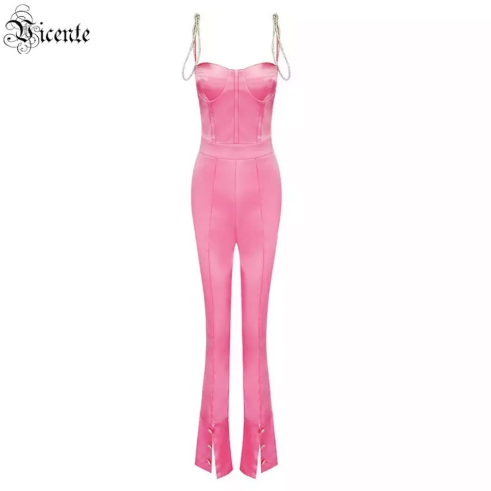 NWT Megan Fox pink jumpsuit knock off